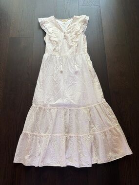 Matilda Jane with Joanna Gaines White Eyelet Midi Dress